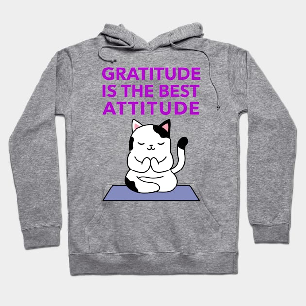 Gratitude Is The Best Attitude Hoodie by Jitesh Kundra